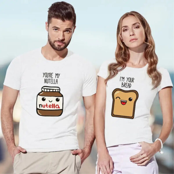 Nutella Printed T-shirt For Couple - Image 2