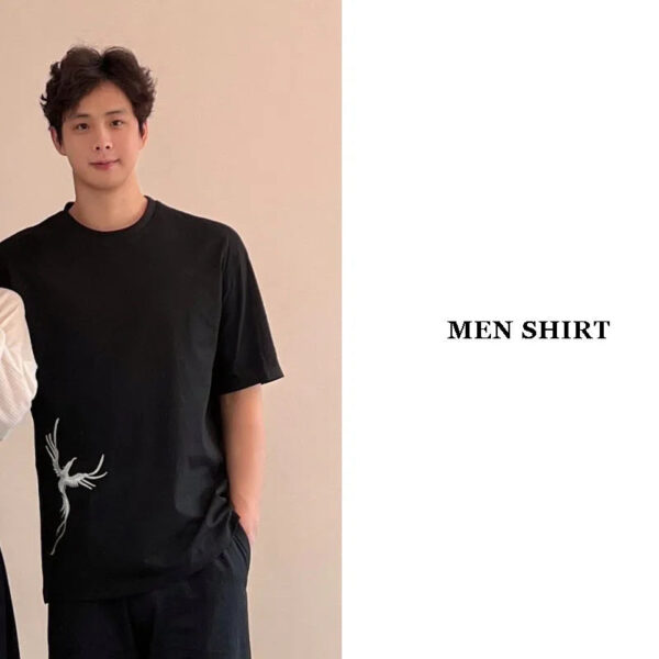 Women Printed Dress With Men T-shirt For Couple - Image 6