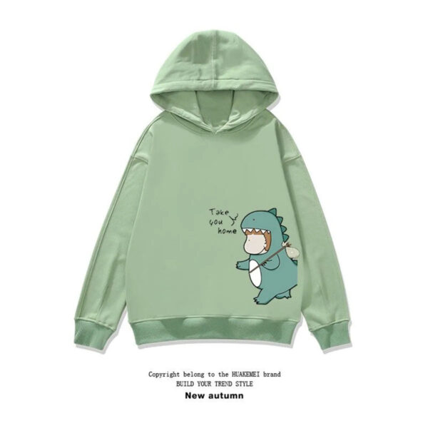 Cute Couple Dinosaur Matching Hoodie - Image 4