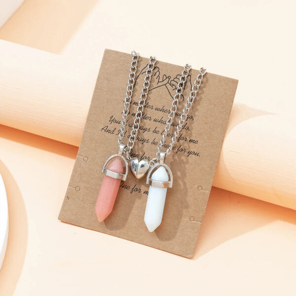 Magnet Love Heart Promise Necklace For Couple - Image 3