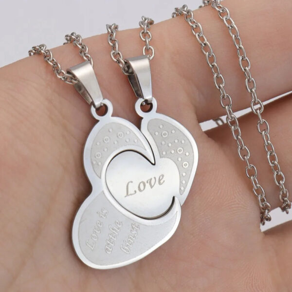 Trendy Heart Shaped Key Chain Couples - Image 11