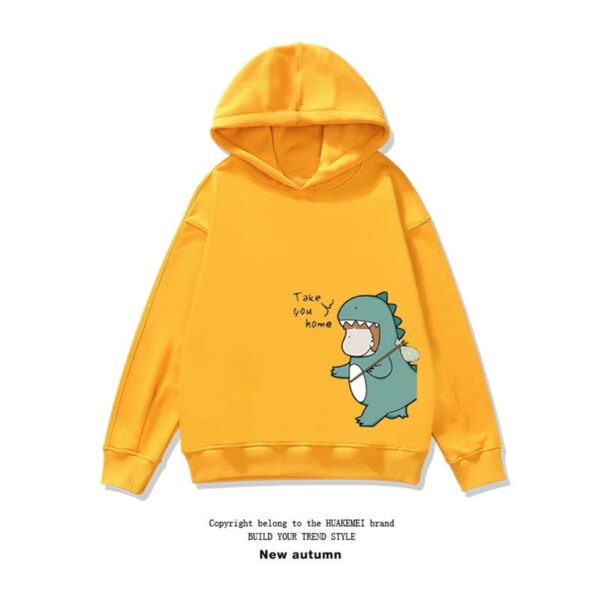 Cute Couple Dinosaur Matching Hoodie - Image 2