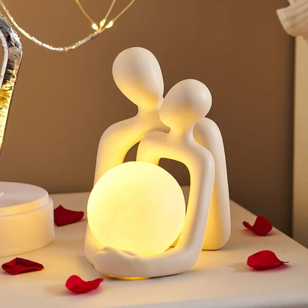 Creative Couple Table Lamp For Bedroom Decoration - Image 2