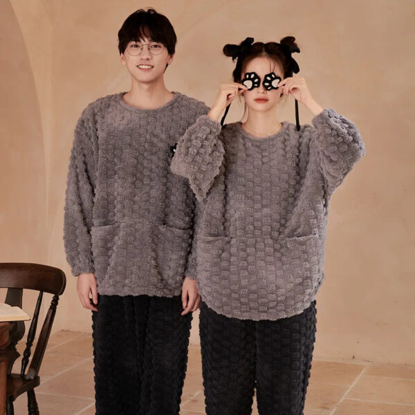 Anime Bear Couple Pajamas Set - Image 4