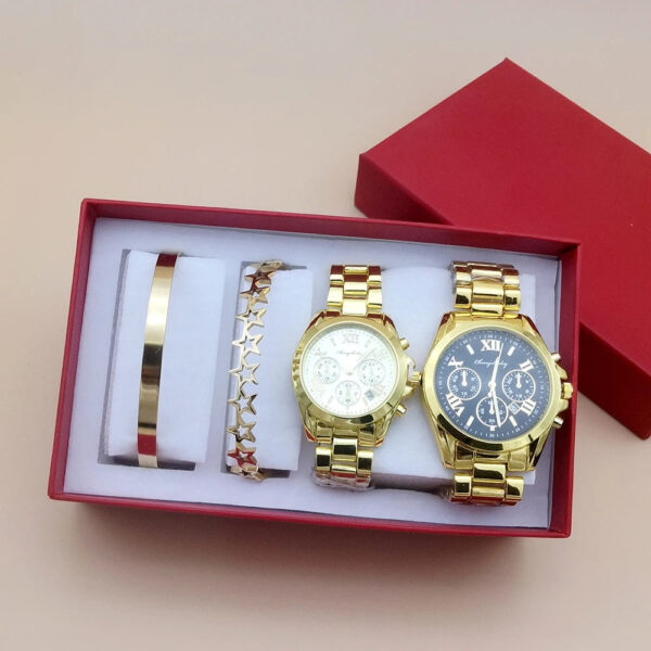 Luxury Watch Set With Bracelet And Pendant For Lovers - Image 3