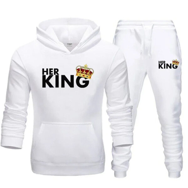 King Queen Couple Set  Matching Couple Hoodies - Image 7